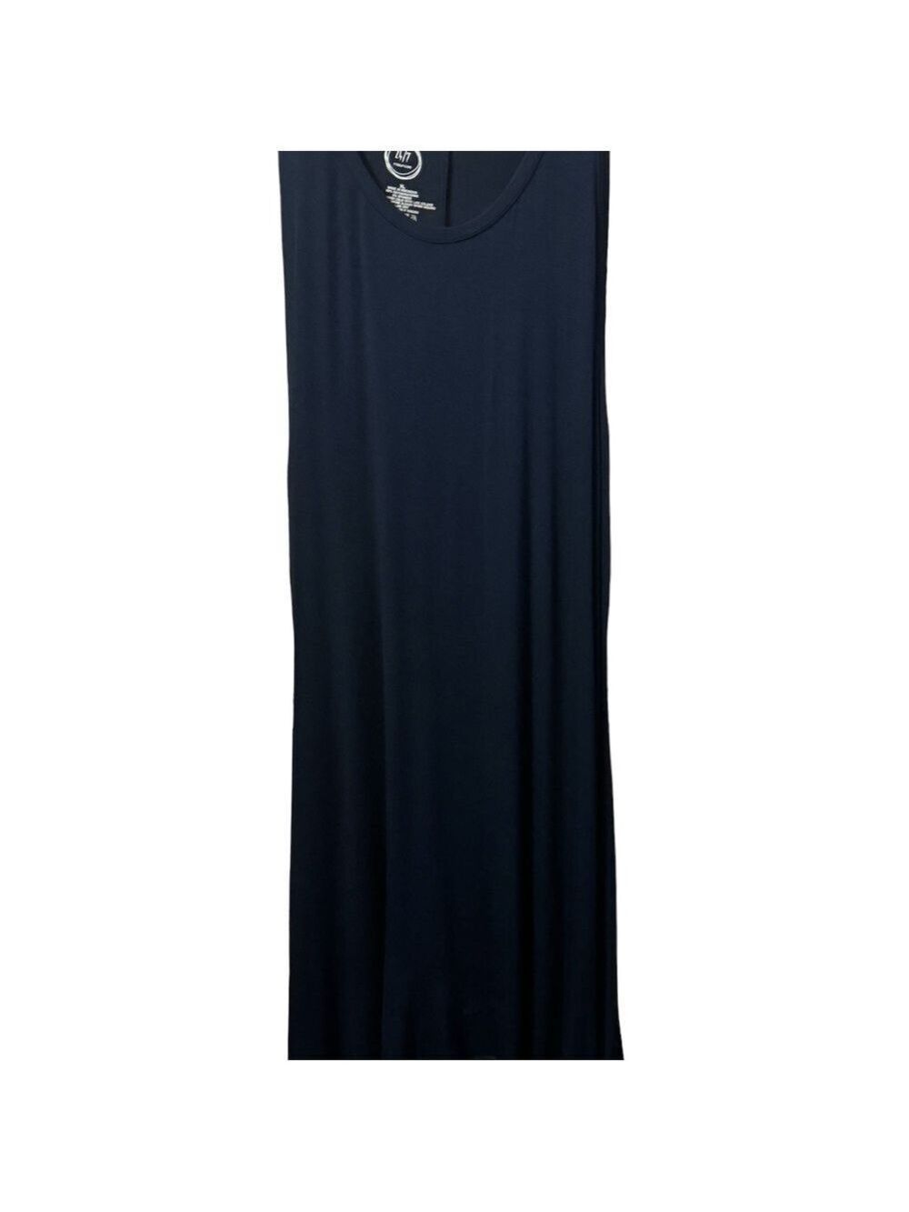Navy Dress with Patterned Kimono Cover Up - Picture 4 of 4